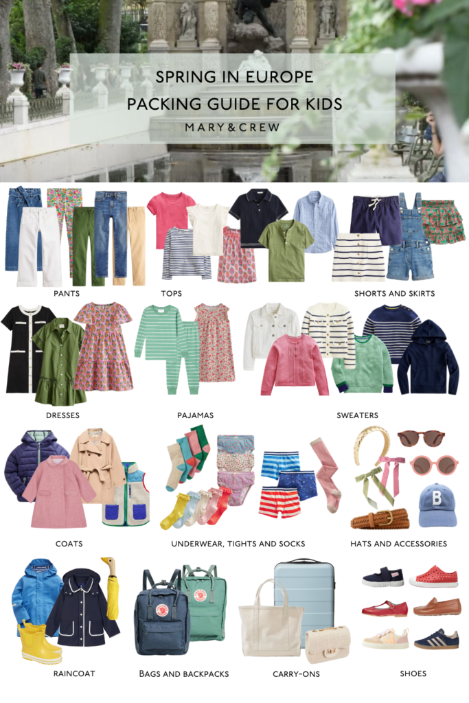 Kids Packing Guide for Spring