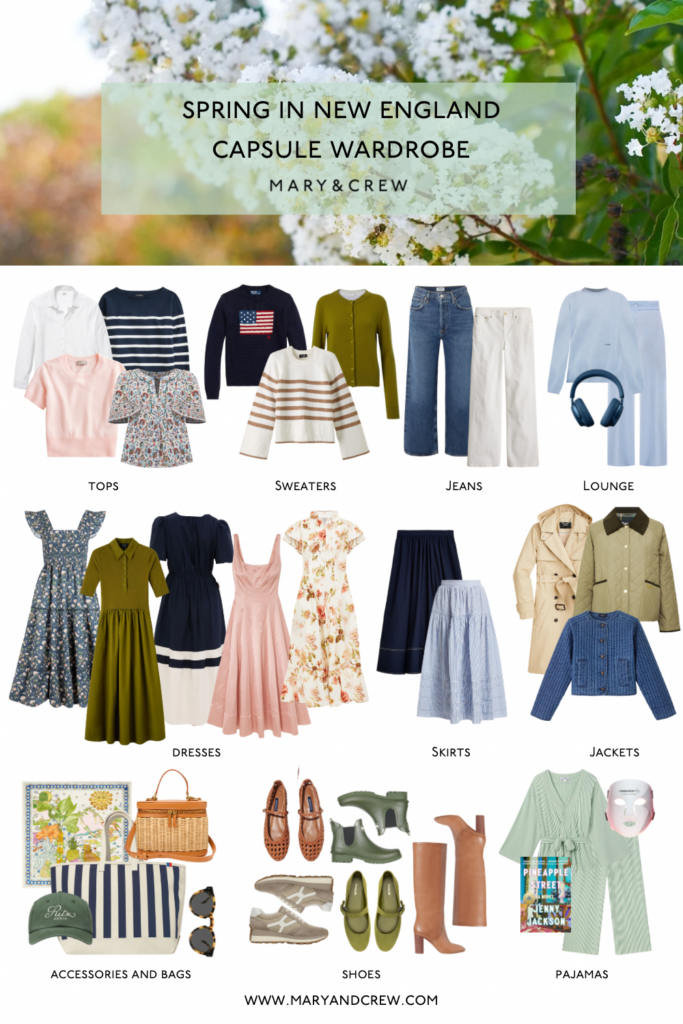 Spring in New England Capsule Wardrobe