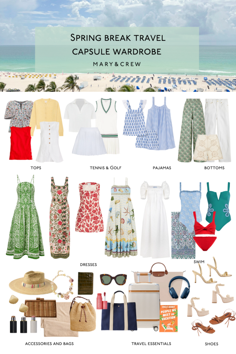 Spring Break Travel Capsule wardrobe
