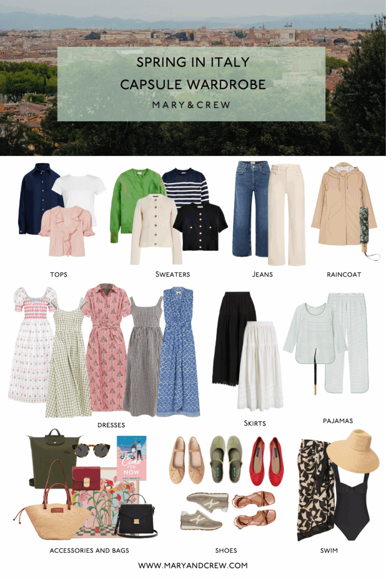 Spring in Italy Capsule wardrobe.