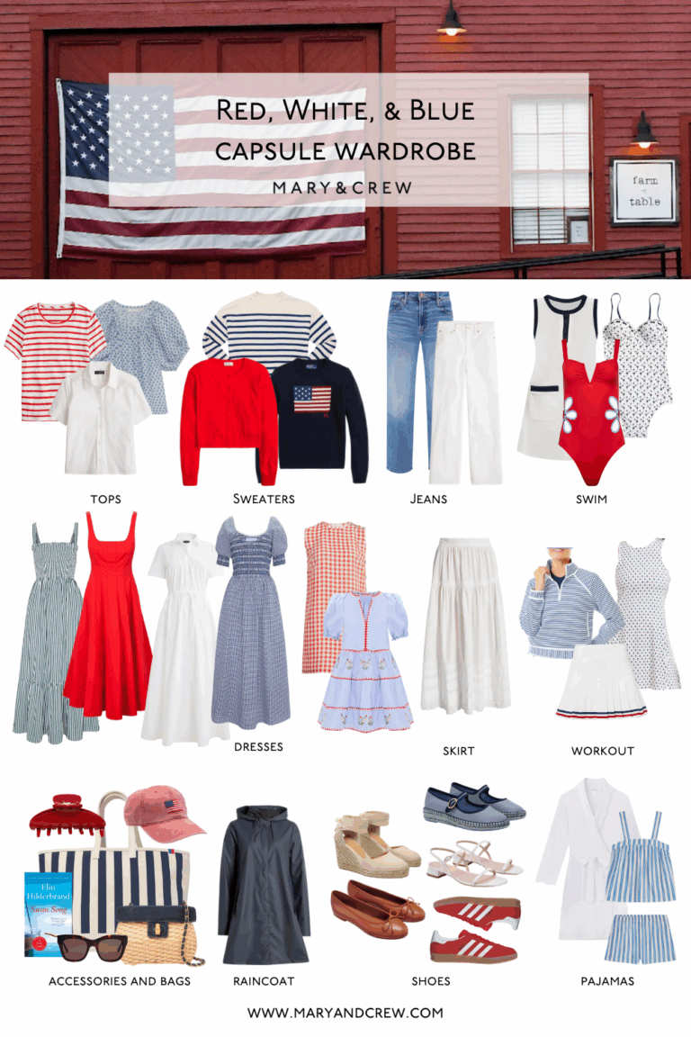 Red, White & Blue Capsule Wardrobe for Memorial Day and a Festive Summer