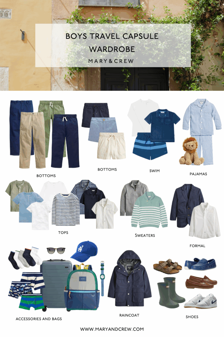 The Ultimate Travel Capsule Wardrobe for Boys