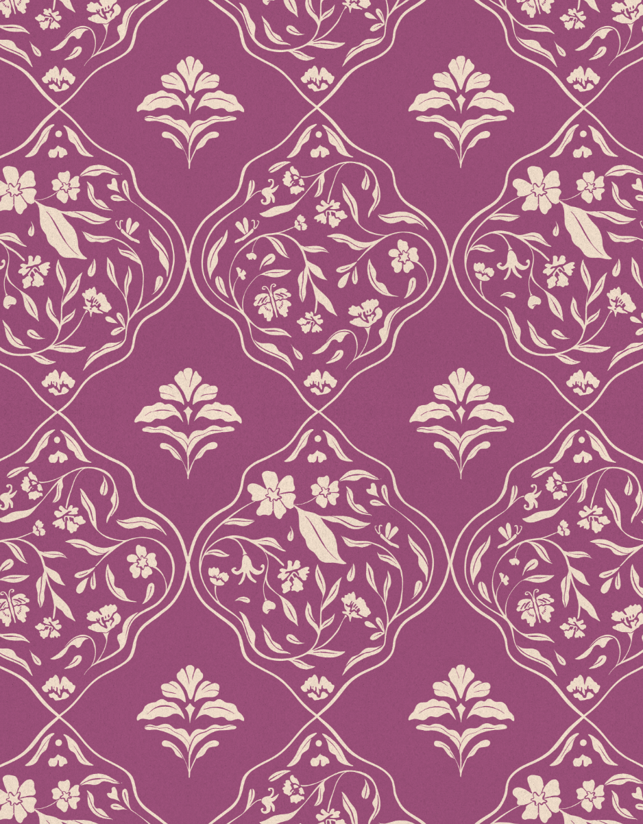 pink floral graphic