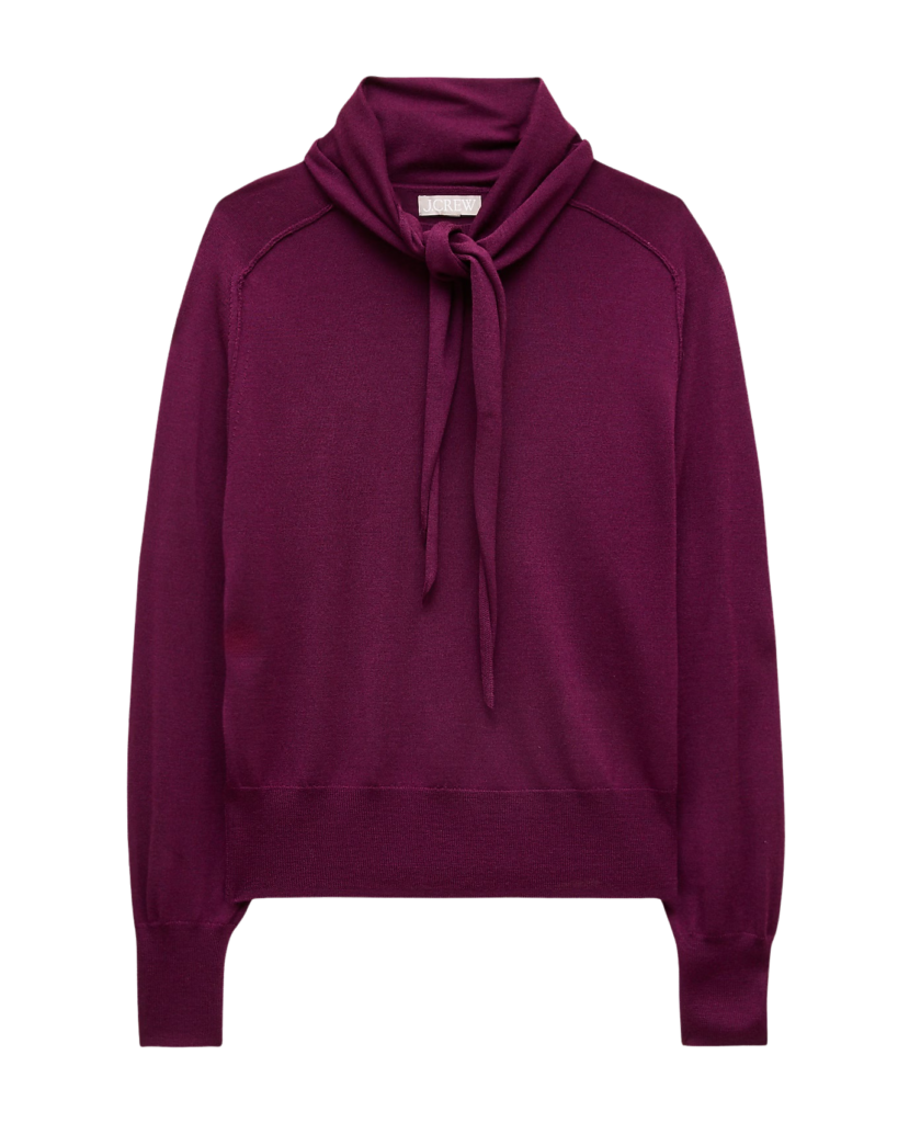 Merino Wool Scarf Sweater